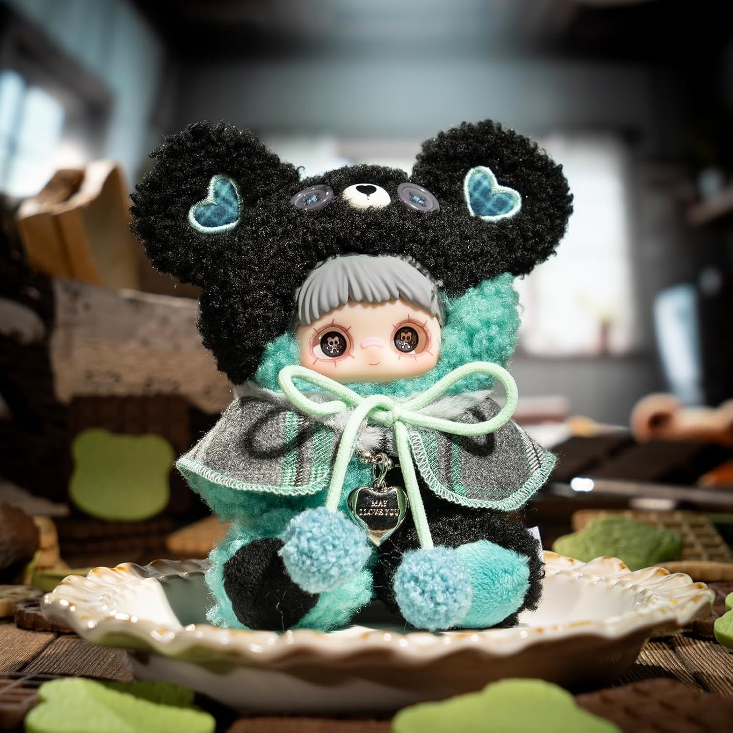 TOP TOY × MayMei「クマのビスケット」シリーズ ぬいぐるみ ペンダント【1ピース】ガチャガチャ ブラインド ボックス フィギュア プラモデル プレミアム おもちゃソフビ 誕生日 プレゼント オリジナル キャラクター クリスマス ギフト コレクター向け