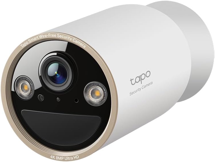 TP-Link Tapo 防犯カメラ 見守りカメラ Wi-Fi フルワイヤレス 充電式 4K 8MP IP66 防水防塵 フルカラー Tapo C460/A