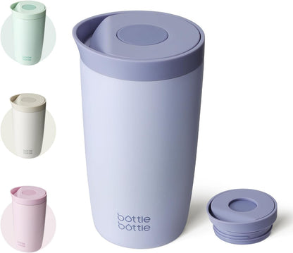 BOTTLE BOTTLE タンブラー ワンタッチ開閉 漏れ防止 真空断熱 サーモマグ コーヒー お茶用 保温保冷 ステンレス製 携帯マグ ボトル