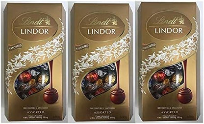 リンツ LINDT リンドール LINDOR アソート ゴールド 4種 個包装 600グラム (x 1)