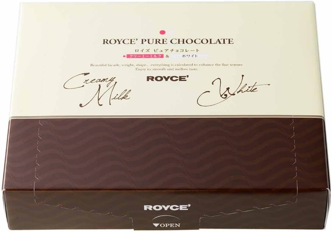 【ROYCE】チョコのコクがあります！ ロイズピュアチョコレート[キャラメルミルク＆クリーミーホワイト] １箱 40個 (x 1)