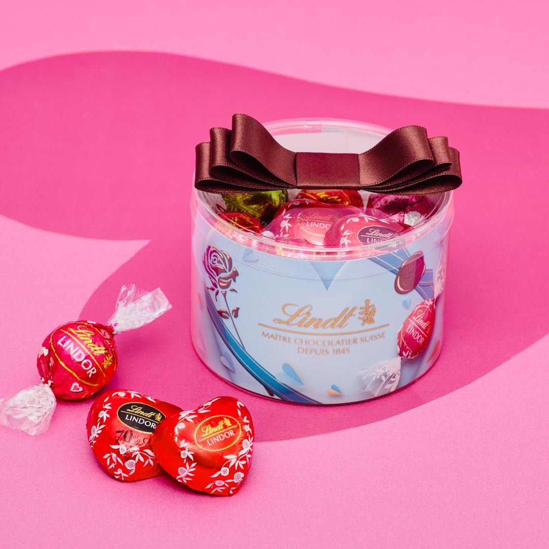 【Lindt公式】リンツ Lindt チョコレート リンドール リボンギフトボックス 14個入 バレンタイン ギフト ショッピングバッグS付