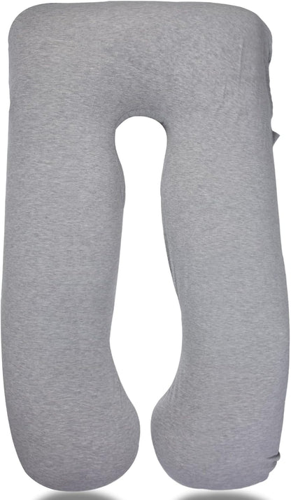 Awesling U字型抱き枕 全身枕 授乳クッション グレー