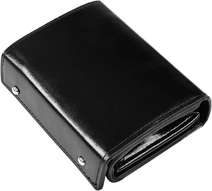 [Modiko] 財布 レディース 2つ折り 箱型財布 オイルドレザー 本革 大容量 小さい財布 カード入れ 母の日 誕生日 ギフト対応 人気