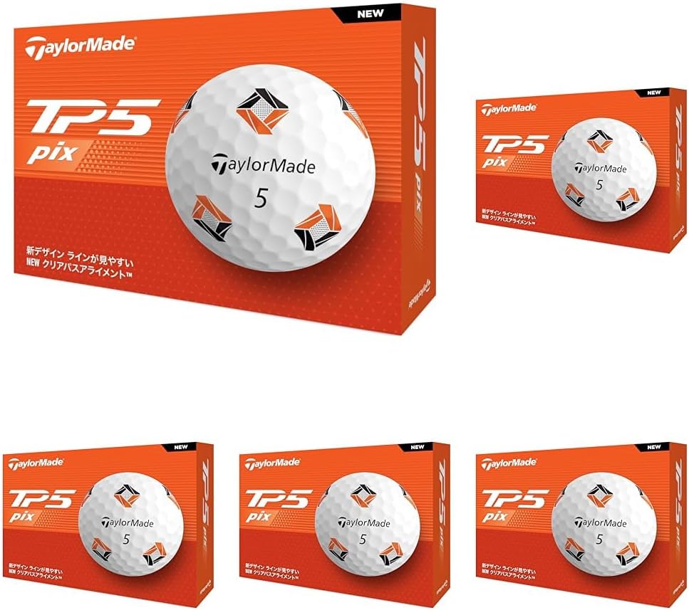 テーラーメイド(TAYLOR MADE) TMJ24 TP5/TP5 pix/TP5x/TP5x pix JPN 12個入り ゴルフボール 2024年モデル