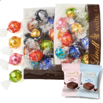 【Lindt公式】リンツ Lindt チョコレート リンドール アソート 定番フレーバー/大人リッチ 母の日 ギフト 34個＋リンツ チョコウェイファー2個 個包装 リーフレット付