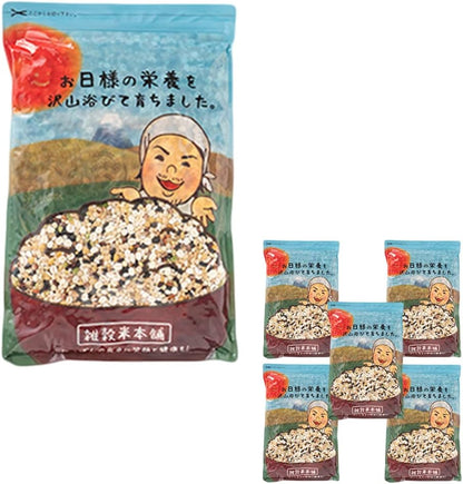 雑穀米本舗 明日への輝き39穀米ブレンド 1kg(1袋) 混ぜるだけ 国産 発芽玄米 スーパーフード 無添加 無着色 もっちり 雑穀米