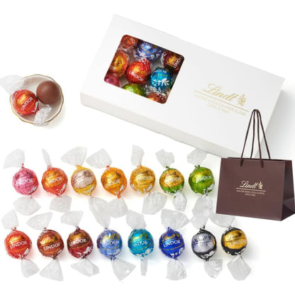 【Lindt公式】リンツ Lindt チョコレート リンドール テイスティングセット ピック&ミックス 母の日 ギフト 16個入 推し活 手提げ袋付き ショッピングバッグS付