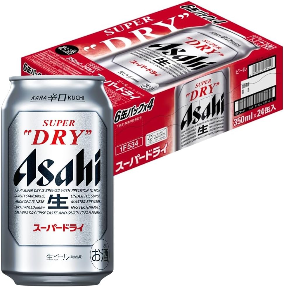スーパードライ アサヒ ビール 350ml×24本 辛口<生>