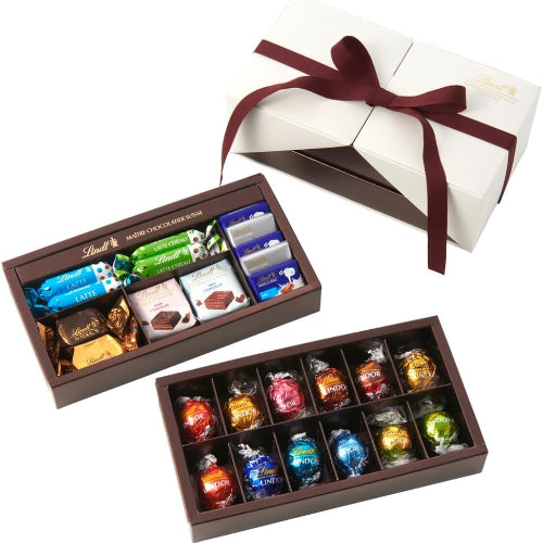 【Lindt公式】リンツ Lindt チョコレート ピック＆ミックス ギフトコレクションプレミアム 母の日 ギフト 個包装 プレゼント 手提げ袋付き ショッピングバッグL2付
