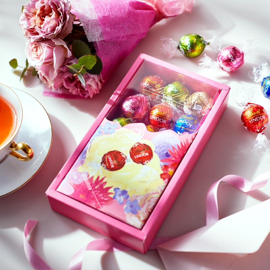 【 Lindt 公式】リンツ チョコレート リンドール ミニブーケボックス 母の日 ギフト 14個入