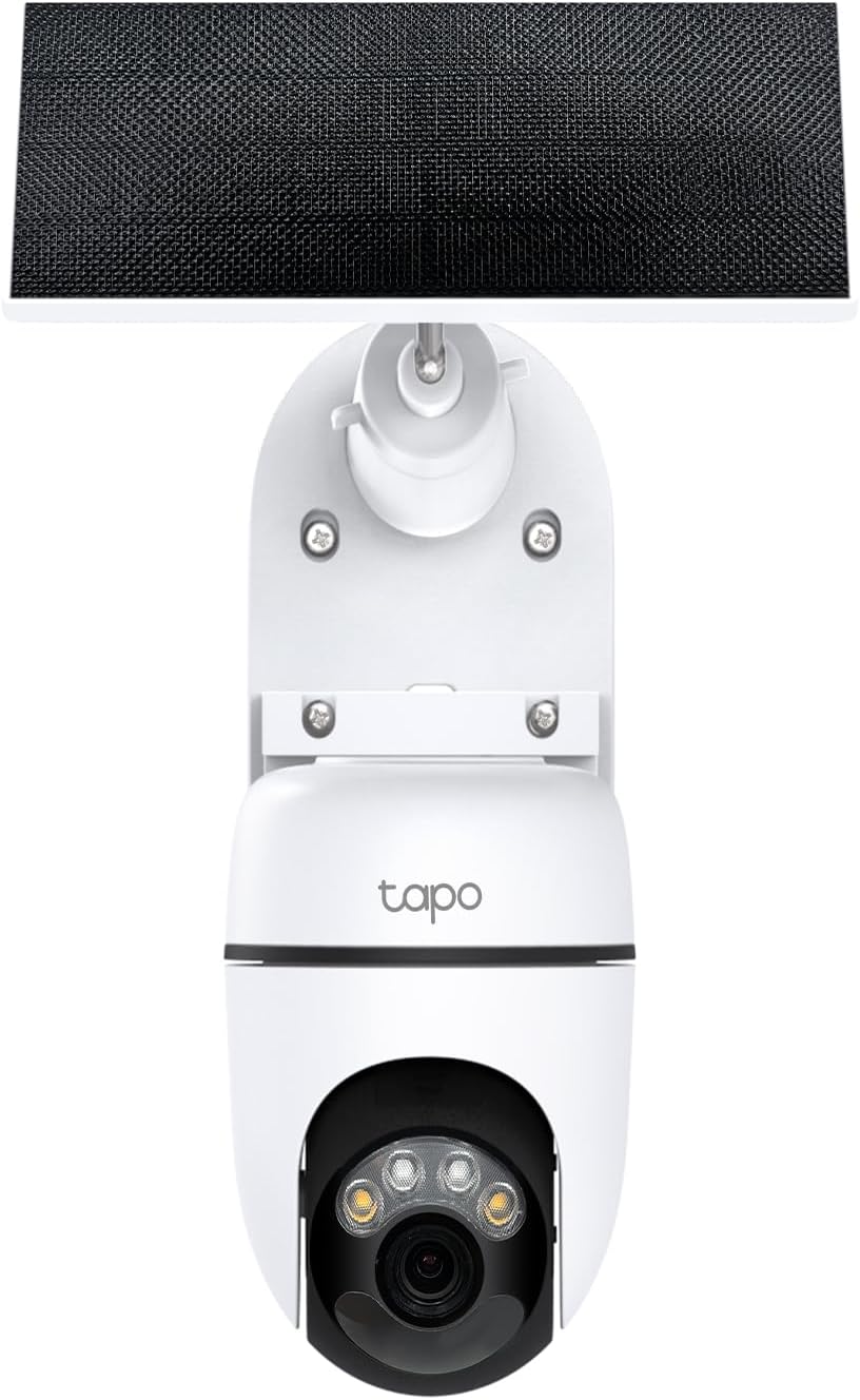 Tapo(タポ) 防犯カメラ 屋外 ソーラー 見守りカメラ スマホ対応 太陽光パネル付 2K 300万画素 360°パン/チルト AI検知 フルカラー IP65 防水防塵 双方向通話 Alexa/Google対応 TP-Link TC90 KIT