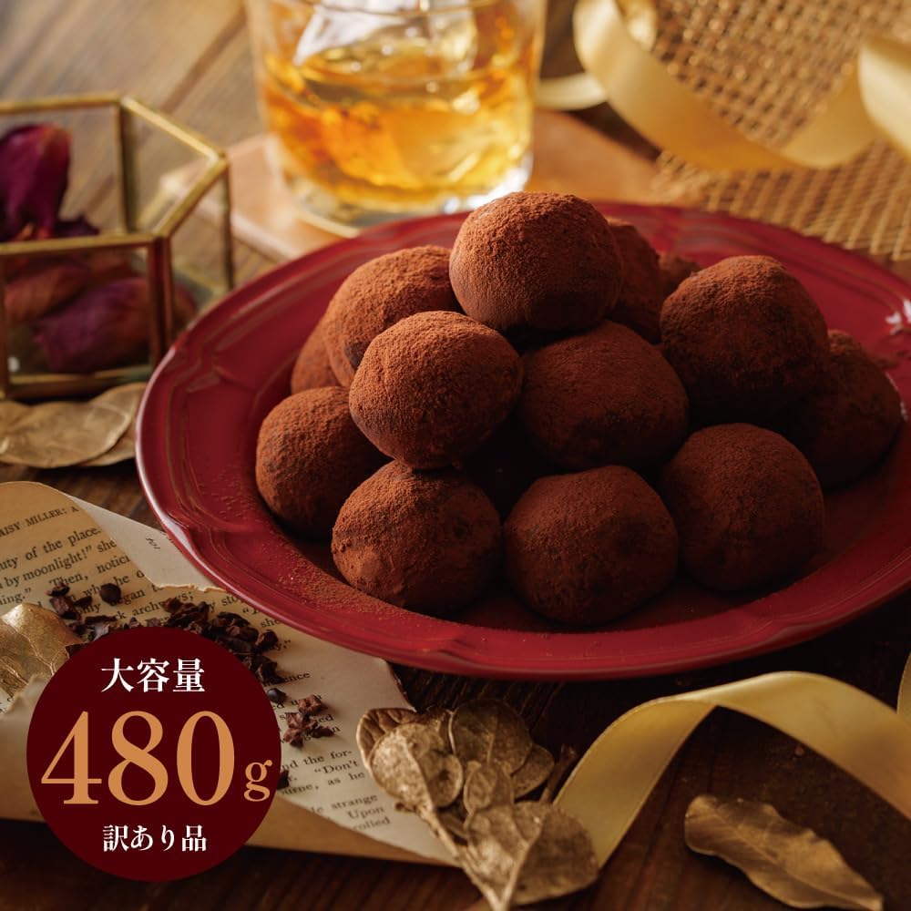 健康茶通販ふくちゃ ショコリッシュ 訳ありショコリッシュリッチショコラ味480g プレミアムショコラ 濃厚ショコラ ギフト プレゼント 生チョコ トリュフ スイーツ チョコアイス 大福 ガナッシュ 手作り ティータイム用 訳あり