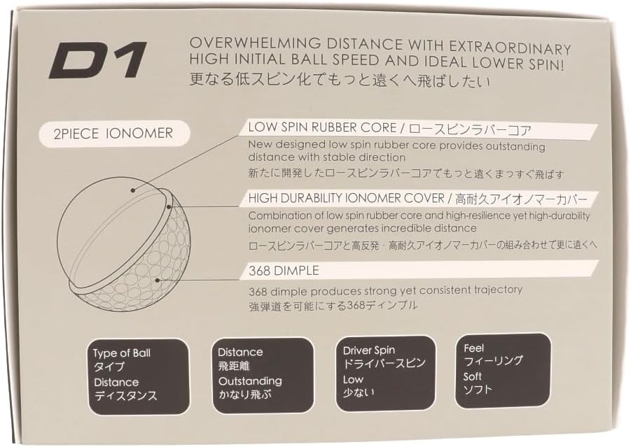 2022年D1ボール BT2201 ホワイト