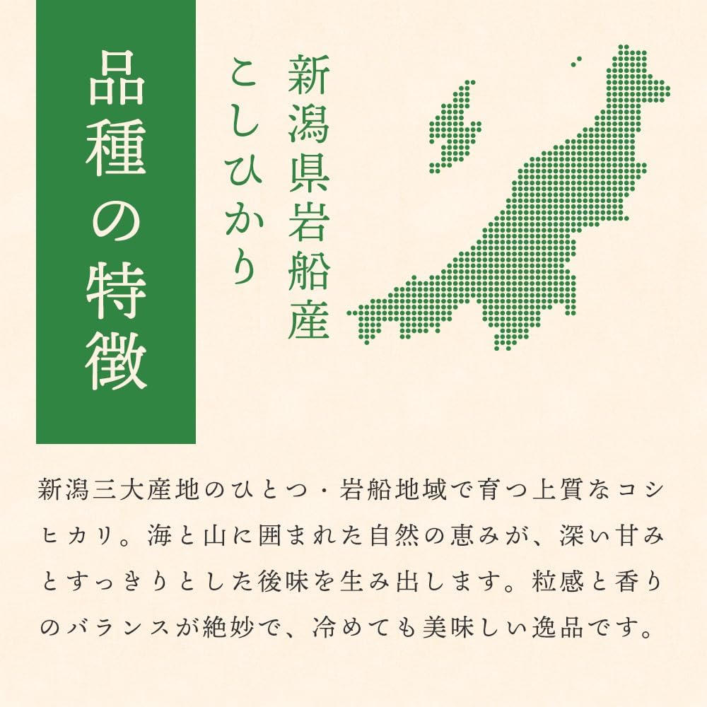 無洗米 5kg 【雪冷気で鮮度保持】 新潟県産コシヒカリ 【岩船限定】特別栽培米【農薬・化学肥料50％未満】7年産