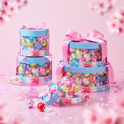 【 Lindt 公式】リンツ チョコレート リンドールギフトボックス 80個入 ホワイトデー お返し ギフト プレゼント ショッピングバッグL付