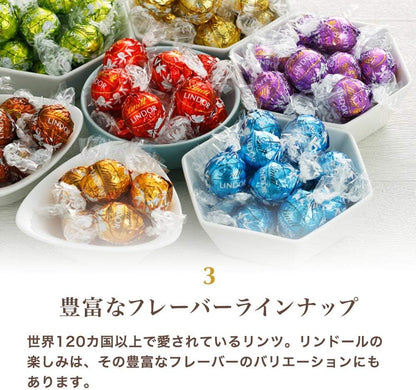 【Lindt公式】リンツ Lindt チョコレート リンドール 11種類アソート 母の日 ギフト 定番フレーバー 17個＋リンツ チョコウェイファー1個 2袋セット 個包装 リーフレット付 Lindt(リンツ)のストアを表示