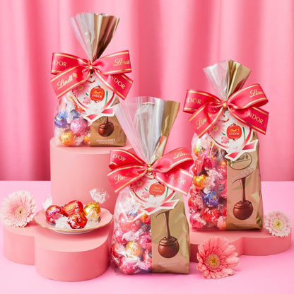 【Lindt公式】リンツ Lindt チョコレート リンドール ファミリーパック シーズナル 40個入 バレンタイン ギフト ショッピングバッグS付