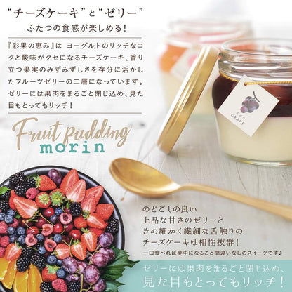母の日 ギフト スイーツ 花 セット 菓匠もりん 彩果の恵み 8個 (生チーズケーキ + まるごと果肉ゼリーの贅沢2層) 6種の果物 お取り寄せ 洋菓子 (母の日カード+ミニカーネーション付)