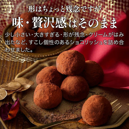健康茶通販ふくちゃ ショコリッシュ 訳ありショコリッシュリッチショコラ味480g プレミアムショコラ 濃厚ショコラ ギフト プレゼント 生チョコ トリュフ スイーツ チョコアイス 大福 ガナッシュ 手作り ティータイム用 訳あり