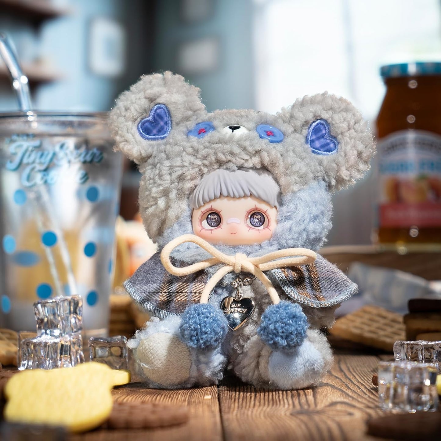 TOP TOY × MayMei「クマのビスケット」シリーズ ぬいぐるみ ペンダント【1ピース】ガチャガチャ ブラインド ボックス フィギュア プラモデル プレミアム おもちゃソフビ 誕生日 プレゼント オリジナル キャラクター クリスマス ギフト コレクター向け