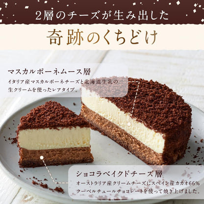 ルタオ LeTAO チョコレートケーキ 母の日 父の日 ショコラドゥーブル 1個 (直径12cm) 4号 チーズケーキ ギフト 誕生日 記念日 お取り寄せ スイーツ 人気 冷凍ケーキ 洋菓子 ホールケーキ 北海道 プレゼント チョコ