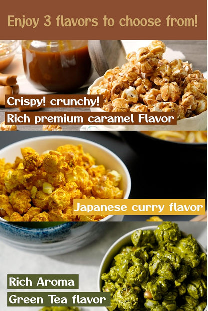 プレミアム キャラメル ポップコーン（ 450g 大容量 業務用 コスパ良し ） 完成品 ポップコーン グルメポップコーン （ 映画鑑賞 文化祭 パーティー ハロウィン クリスマス ） 濃厚キャラメル味 100％ココナッツオイル使用 チャック付き