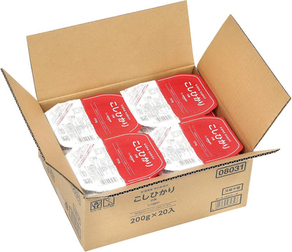ックご飯 新潟県産こしひかり 200g×20個(白米) 特別栽培米