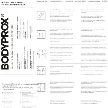 BODYPROX 膝蓋骨ストラップ2パック ハイキング、サッカー、バスケットボール、ランニング、ジャンパー膝、テニス、バレーボール＆スクワットによる膝痛緩和サポートブレイス