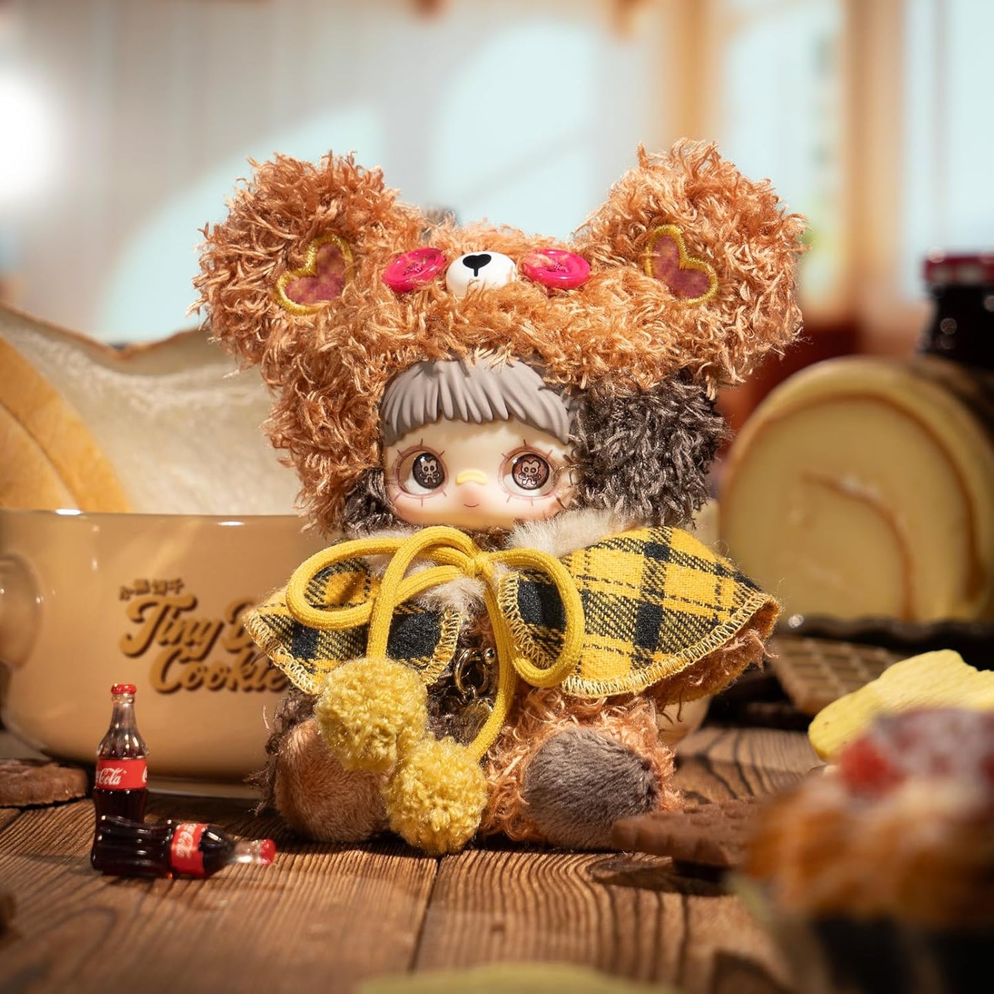 TOP TOY × MayMei「クマのビスケット」シリーズ ぬいぐるみ ペンダント【1ピース】ガチャガチャ ブラインド ボックス フィギュア プラモデル プレミアム おもちゃソフビ 誕生日 プレゼント オリジナル キャラクター クリスマス ギフト コレクター向け