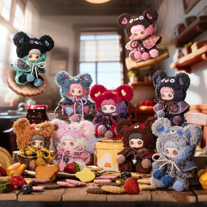 TOP TOY × MayMei「クマのビスケット」シリーズ ぬいぐるみ ペンダント【1ピース】ガチャガチャ ブラインド ボックス フィギュア プラモデル プレミアム おもちゃソフビ 誕生日 プレゼント オリジナル キャラクター クリスマス ギフト コレクター向け