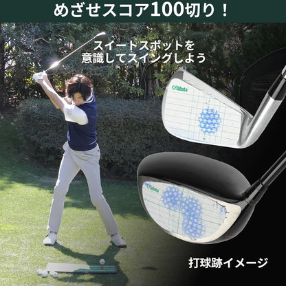 Tabata(タバタ) ゴルフ ショット マーカー ゴルフ練習用品 ショットセンサー 高粘着だが剥がしやすい インパクトマーカー 打球痕 飛距離アップ 打ちっ放し スイング練習 コントロール力が身につく スイング改善 ドライバー アイアン FW/UT