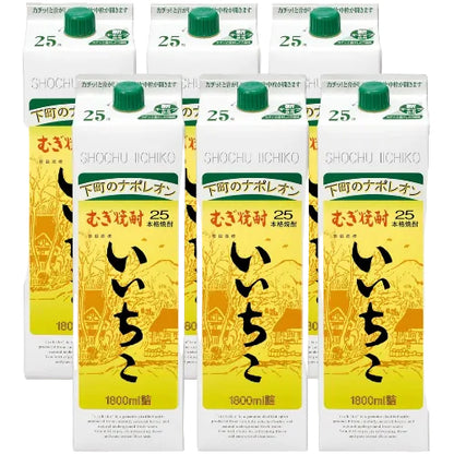 いいちこパック 25度 [ 焼酎 大分県 1800ml×6本 ]